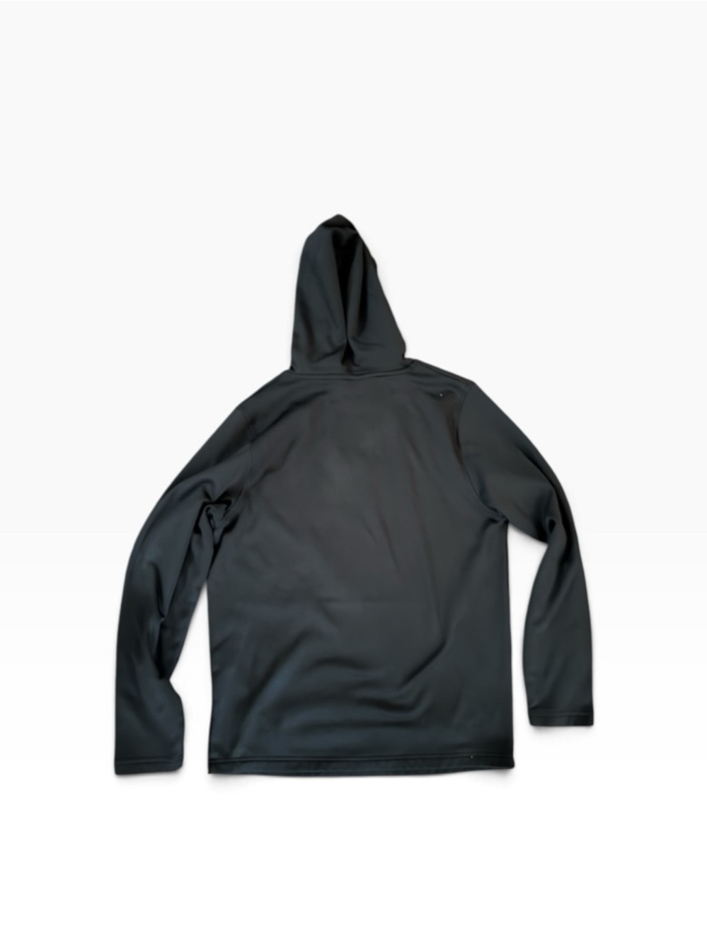 Under Armour Black Pullover Hoodie with White Logo Block - Picture 4 of 5